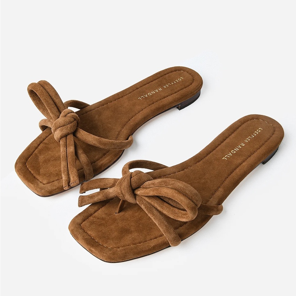 LOEFFLER RANDALL Bow Flat Sandals